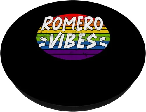 Vista 2 de ROMERO Vibes Matching Squad Family Reunion Last Name PopSockets Swappable PopGrip