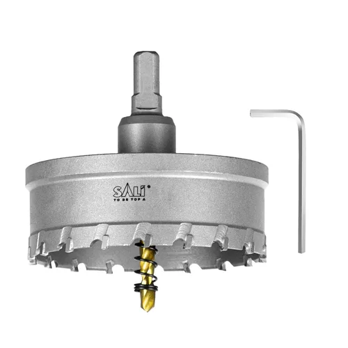 Vista 18 de SALI Kit de sierra perforadora TCT de 1 pulgada (1.024 in) con punta de carburo de tungsteno con broca piloto chapada en titanio para metal, acero