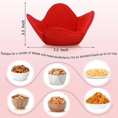 Vista 2 de Patelai 12 soportes acogedores para microondas para alimentos calientes, aptos para microondas, protegen tus manos, soporte multiusos a prueba