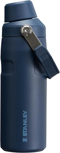Vista 24 de STANLEY IceFlow Botella de agua de flujo rápido de 24 onzas Tapa con boquilla inclinada Ligera y a prueba de fugas para viajes y deportes Polar
