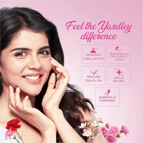 Vista 7 de Yardley Talco perfumado de rosa inglesa, 8.82 oz