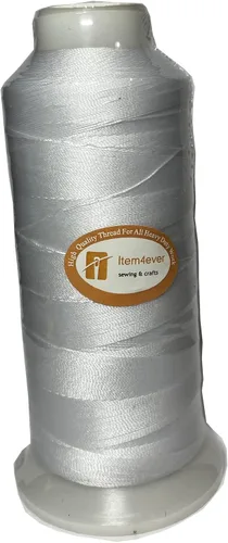 Vista 3 de Hilo de poliéster resistente a los rayos UV para tapizado de piel exterior, marca ITEM4EVER, Negro, S