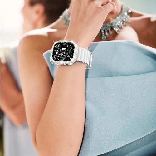 Vista 142 de Surace Bling - Carcasa con protector de pantalla para Apple Watch Series 3, 2, 1 de 1.496 pulgadas