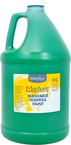Vista 34 de Handy Art Little Masters - Pintura lavable, 16 onzas, color negro Bright & Mixable, High Opacity, Washable Colors for Classroom, Students, Kids