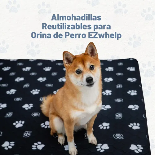 Vista 2 de EZwhelp Almohadillas reutilizables para orina de perro, lavables e impermeables para entrenamiento de orinal o almohadillas de parto, 24 x 48