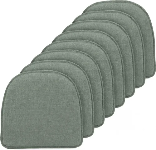 Vista 30 de Klear Vu Raindrop The Gripper - Cojines antideslizantes para silla, suaves y cómodos, almohadillas para asiento, almohadón para cocina, comedor u