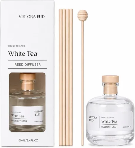 Vista 21 de Bamboo Reed Diffuser, 3.34 Fl Oz Esencial de bambú