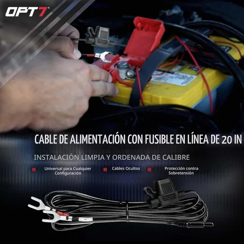 Vista 7 de OPT7 Aura Engine Bay - Kit de luz LED RGB con control remoto, 4 tiras de luz impermeables de 12 pulgadas para debajo del capó, modo multicolor