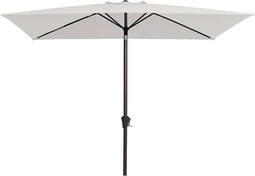 Vista 9 de JEAREY Sombrilla rectangular de olefina de 6.5 x 10 pies, sombrilla rectangular para exteriores con sistema de manivela de inclinación automática