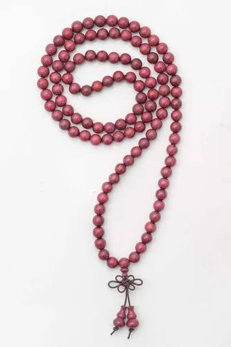 Vista 9 de Mala Beads Pulsera 108 0.315 in Meditación Sándalo Elástico..