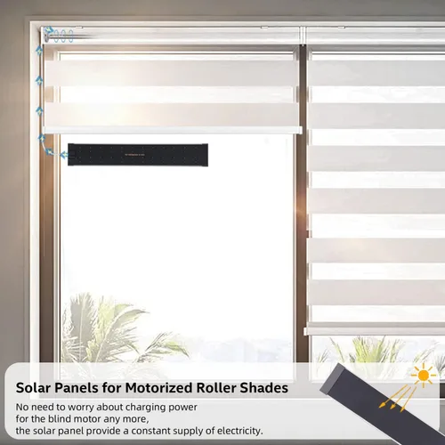 Vista 9 de Panel solar USB - Cargador de panel solar pequeño 5 V 5.5 W con monocristalino de alto rendimiento para persianas motorizadas, ventanas, timbre