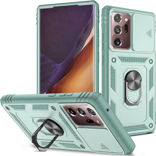 Vista 31 de Funda para Galaxy Note 20 Ultra, a prueba de golpes, resistente a los impactos con cubierta protectora de lente deslizante para Samsung Galaxy Note