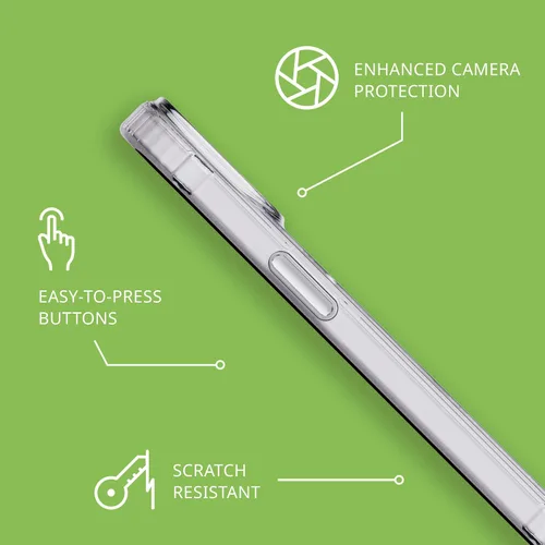 Vista 7 de Tech21 Evo - Funda transparente para iPhone 16e y 15, compatible con MagSafe, funda de protección contra impactos, transparente