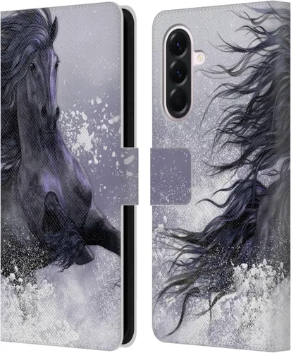 Vista 22 de Head Case Designs Officially Licensed Laurie Prindle A Morgan Christmas Western Stallion Leather Wallet Case Compatible with Samsung Galaxy A07 4G
