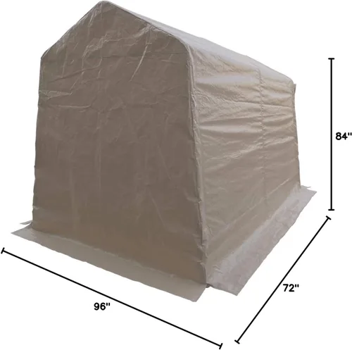 Vista 5 de Impact Canopy 70018150 Cobertizo portátil de 6 x 8, color marrón Beige Bronceado