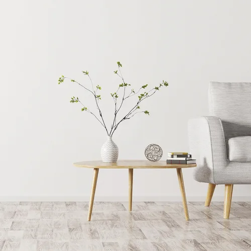 Vista 6 de 3 ramas de ficus artificiales, tallos de eucalipto sintético de 38 pulgadas, vegetación verde falsa para relleno de jarrón, decoración del hogar