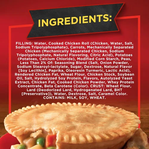 Vista 9 de Banquet - Pastel de pollo, comida congelada, 7 onzas (198 g)