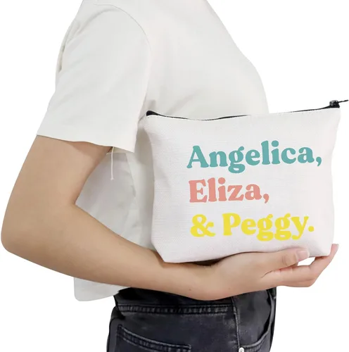 Vista 6 de POFULL Regalo para amantes del teatro musical, regalo para hermanas musicales, mercancía para fanáticos del teatro, bolsa de cosméticos de trabajo
