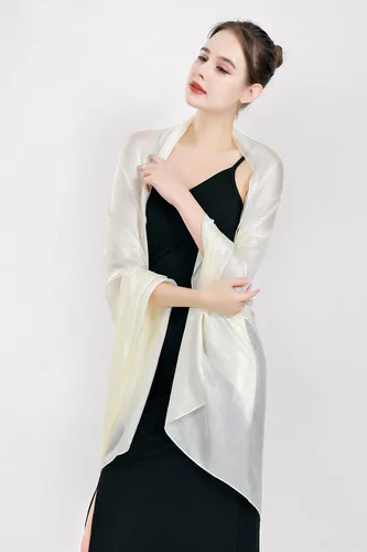 Vista 4 de QBSM - Chal para mujer, chal de fiesta para boda, chal para vestidos de noche