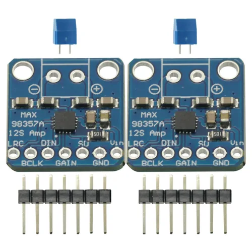 Vista 2 de 2 unids MAX98357 MAX98357A I2S 3 W clase D Amplificador Interfaz de ruptura I2S DAC decodificador para audio Raspberry Pi Esp32 Arduino Zero