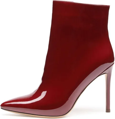 Vista 2 de Castamere Botines de tacón alto para mujer, puntera puntiaguda, con hebilla de aguja, tacón de aguja de 3.9 in