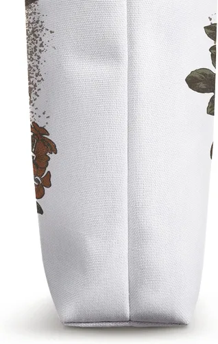 Vista 3 de Harry Potter Herbology Crest Hogwarts School of Witchcraft - Bolsa de mano Blanco 16 pulgadas