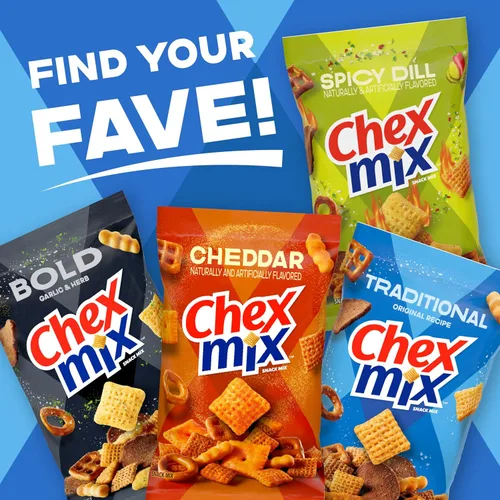 Vista 8 de Traditional Chex Mix, receta original, tamaño familiar, 12.5 oz