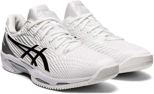 Vista 2 de ASICS Zapatillas de tenis Solution Speed FF 2 para hombre Blanco/Negro