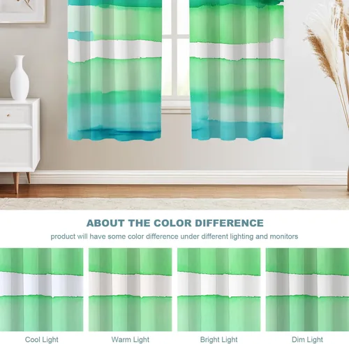 Vista 542 de Shrahala Orange Autumn Autumn Blackout Curtain Tiers, Fall Kitchen Valance Light Blocking Tier Drapes with Rod Pocket, 2 Pack 26 X 24 in