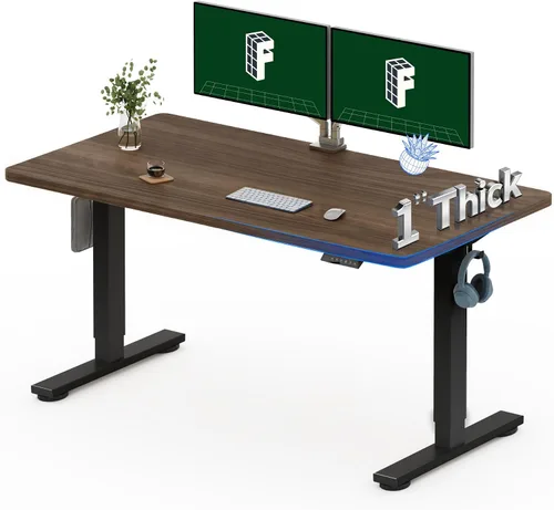 Vista 15 de FLEXISPOT Escritorio Eléctrico de Pie de Una Pieza, 40 x 24 Pulgadas Escritorio Ajustable con Superficie Sin Costuras, Controlador de Memoria