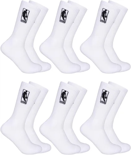 Vista 8 de Ultra Game Men’s NBA Official Athletic Cushioned Secure Fit Crew Socks - 6 Pack