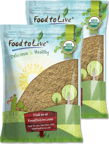 Vista 10 de Food to Live Mezcla de semillas orgánicas de Omega Power de lino y chía, 8 onzas molidas en frío de semillas enteras, sin OMG, veganas, kosher, a
