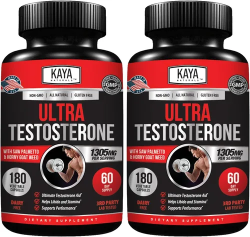 Vista 10 de Kaya Naturals Ultra testosterona - Refuerzo de testosterona para hombre con Tongkat Ali, hierba de cabra cachonda, tribulus, suplemento natural