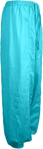 Vista 4 de SERYU Pantalones de mujer casuales sueltos Harem Boho Yoga Pantalones de cintura fruncida Pantalones de chándal con bolsillos