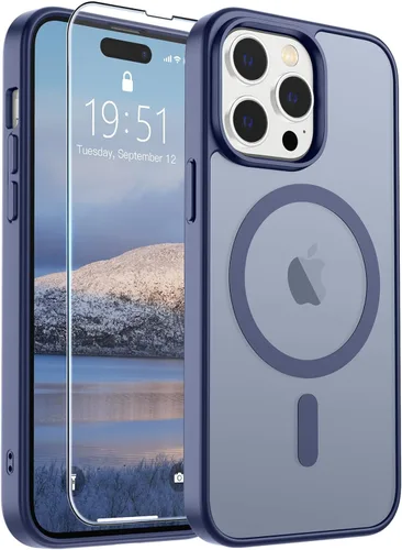 Vista 95 de SUPFINE Funda magnética para iPhone SE 2022 (3ª)/2020 (2ª), iPhone 8 (compatible con MagSafe) (protección contra caídas de grado militar), funda