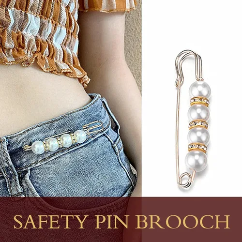 Vista 5 de Broche de 10 broches para mujer, hebilla de ropa, broches grandes, chal de seguridad, bufanda multifunción para cambiar la cintura, moda