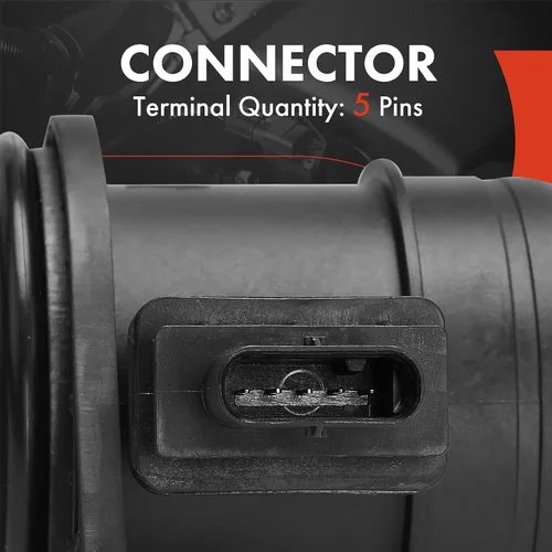 Vista 2 de A-Premium Conjunto de sensor de flujo de aire masivo [5 pines, L4 1.6L] MAF compatible con Mini Cooper 2007-2011