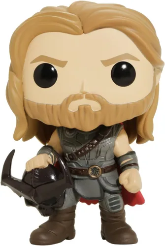 Vista 2 de Funko Marvel Thor Ragnarok Thor #246 (sosteniendo la placa frontal esquelética de Surtur)