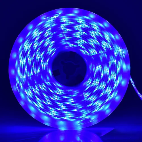 Vista 17 de Resistente al agua IP65, tira de luz LED flexible impermeable de 12 V, tiras de luz LED cortables de 16.4 pies, 300 unidades de cadena de Blanco