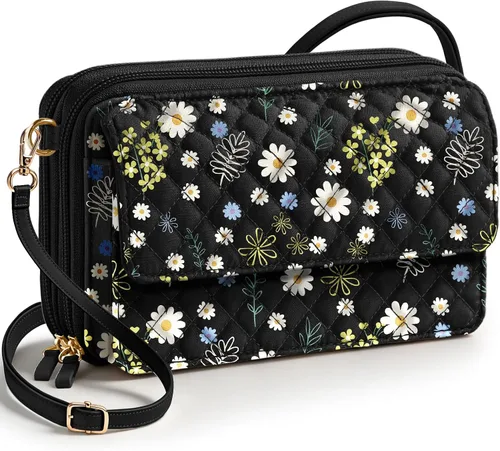 Vista 8 de Miss Adola Bolso cruzado acolchado de algodón para mujer Pájaro