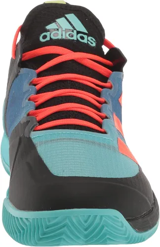 Vista 2 de adidas Tenis Adizero Ubersonic 4 Clay para hombre, Pulse Aqua-core Negro