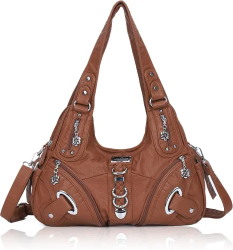 Vista 26 de Angelkiss Hobo Carteras y bolsos para mujeres Bolso de mano para mujeres Carteras grandes Bolsos de hombro diarios Purses, handbags, Handbag