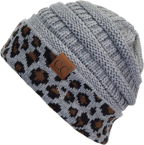 Vista 547 de C.C Trendy Warm Chunky Soft Stretch Cable Knit Beanie