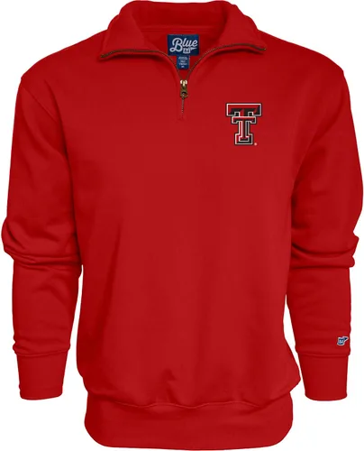 Vista 18 de Blue 84 Sudadera con cremallera de un cuarto para hombre de la NCAA