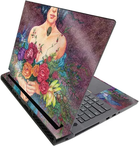 Vista 240 de MightySkins - Skin brillante con purpurina para Alienware M17 R3 (2020) y M17 R4 (2021) - Diversión de los años 90 Acabado duradero con purpurina
