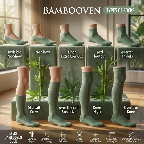 Vista 6 de BAMBOOVEN 3 pares de calcetines casuales NoShow de bambú ultra suaves de primera calidad para mujer
