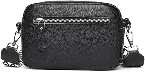 Vista 5 de Bolsos cruzados de cuero genuino para mujer, bolso casual hobo para mujer, bolso de hombro para mujer, bolso de mano elegante, bolso de mano, bolso