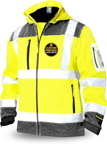 Vista 8 de KwikSafety - Charlotte, NC - Chaqueta de seguridad Softshell AGENT & GALAXY [Diseño Base y Edición Limitada] Clase 3 ANSI Testada OSHA