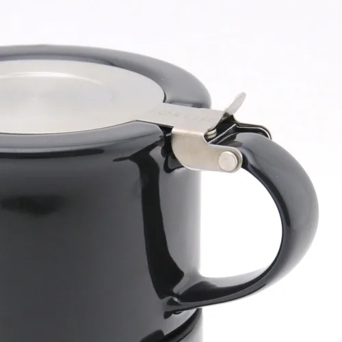 Vista 4 de FORLIFE Té para uno con infusor de 14 onzas, grafito negro