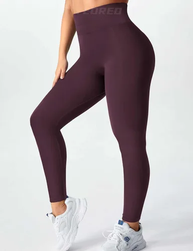 Vista 2 de YEOREO - Leggings de entrenamiento sin costuras para mujer mallas que levantan los glúteos pantalones para el gimnasio y para hacer yoga